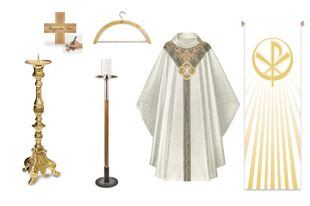 Ornements et objets liturgiques photographiés par Slabbinck